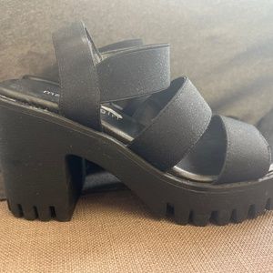Madden Girl Chunky Strappy Heels